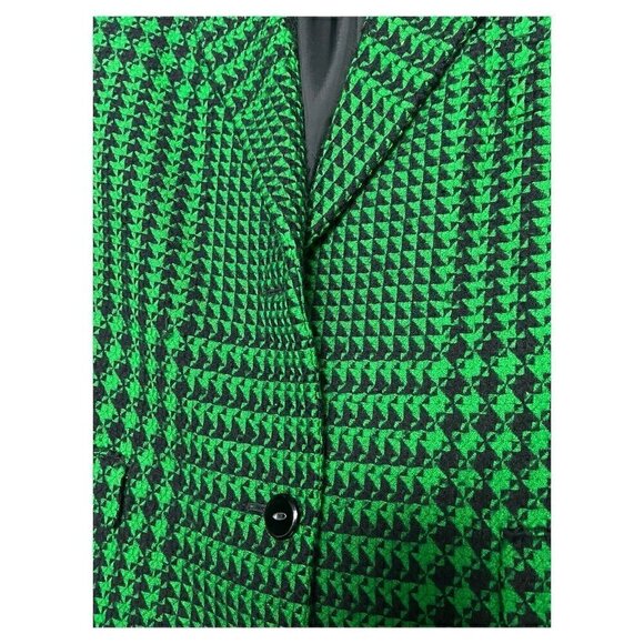 Vintage 90s Ellen Tracy Luxury Designer Retro Wool Cashmere Blazer Jacket Large - Picture 5 of 5